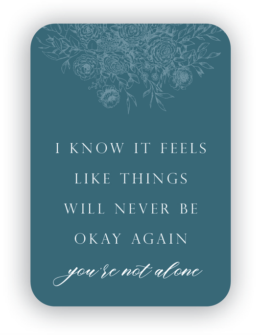 Mini Card; You're Not Alone (With Envelope)