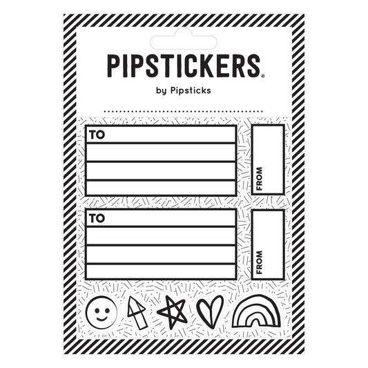 Pipsticks Color-in Mailing Labels